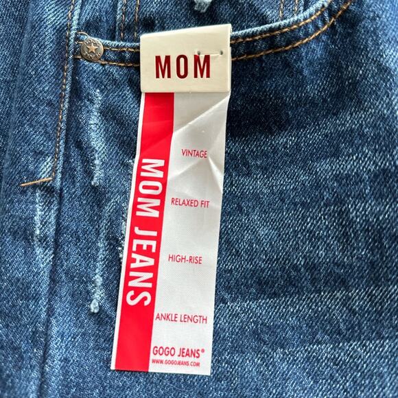 GOGO Mom Jeans High Rise Ankle Length NWT Size 13 - Picture 5 of 7